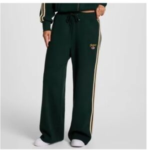 Champion Track Pants with Gold Stripes